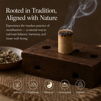 Bâtonnets de Moxa à l'Armoise Naturelle, Stimule la Chaleur par Moxibustion, Soulage les Douleurs Corporelles pour l'Entraînement Physique Quotidien