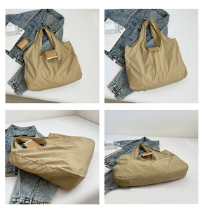 Nuevo Bolso de Mano Personalizado Enrollable, Plegable, de Nailon Reciclado, con Logotipo, Bolsos de Diseñador - Product Image 2