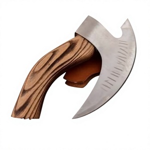 Cortador de Pizza Artesanal de Damasco con Cuchilla Tipo Rocker y Funda de Cuero, Regalo para Chefs - Product Image 3