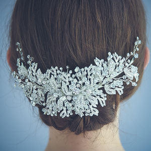 <span class=keywords><strong>2020</strong></span> de plata de moda Rihenistone Zinc flores pelo Clip - Product Image 3