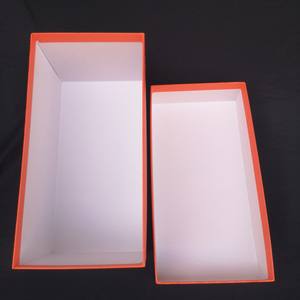 अनुकूलित लोगो लक्जरी सोने की पन्नी नारंगी उपहार बॉक्स उत्कृष्ट आयताकार परिधान पैकेजिंग जूते और कपड़े नौवहन कठोर बक्से - Product Image 2