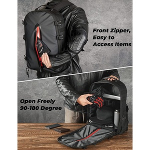 Mochila para Casco de Venta Caliente con Marco de Malla Desmontable y Cierre de Cremallera, para Ciclismo y Motociclismo al Aire Libre, de Doble Hombro, Directo de Fábrica - Product Image 6