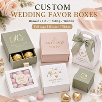 Boîtes à dragées personnalisées haut de gamme en carton rigide pour mariage, avec logo, pour invités, cadeaux de fête, en gros
