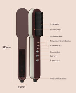 Cepillo Alisador de Cabello de Bajo Precio para Adquisición Mixta, Peine para Cabello Anti-quemaduras, Control de Temperatura de 3 Niveles, Alisador de Cabello Duradero - Product Image 2