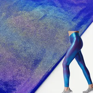 Extiles and Fabrics-Tejido elástico de nailon y LICRA, tejido brillante para ropa deportiva, mallas de yoga