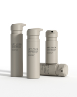 Flacons pompe sans air personnalisables 40/80/100ml en PP, finition givrée pour les gammes de soins haut de gamme