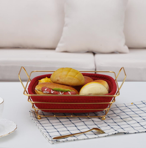 Restaurants Cafés Table Blanc <span class=keywords><strong>Tissu</strong></span> Rond En Acier Inoxydable Fil Panier De Rangement Paniers <span class=keywords><strong>À</strong></span> <span class=keywords><strong>Pain</strong></span> - Product Image 1