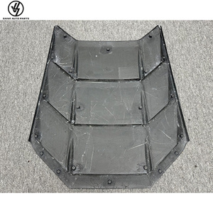 ฝาครอบเครื่องยนต์คาร์บอนไฟเบอร์แบบแห้งสำหรับรถยนต์แลมโบ ฮูราแคน LP610 ปี 2014-2018 ชุดแต่งฝากระโปรงคาร์บอน อะไหล่รถยนต์ - Product Image 6