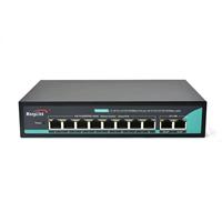 Commutateur PoE non géré Gigabit Ethernet 8 ports de haute qualité IEEE 802.3 Af/at Compatible 2 applications réseau de liaison montante