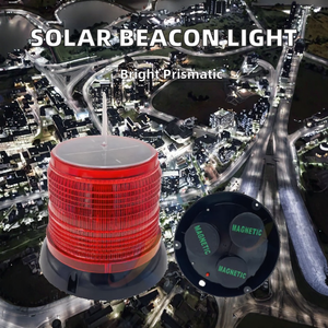 Luz de Advertencia de Tráfico LED, Impermeable, Solar, Baliza de Obstrucción de Aviación para Aeropuerto y Unidad de Control Marítimo Incluida - Product Image 4