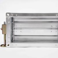 Vanne de régulation électrique industrielle carrée en acier galvanisé multi-lames pour amortisseur de chaleur, systèmes de chauffage CVC et climatisation