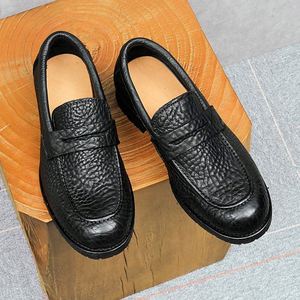 Zapatos de Hombre de Cuero Genuino de Alta Calidad, Modernos, Transpirables, Impermeables, con Amortiguación, Estilo Oxford, para Oficina, Carrera, Sin Cordones, Otoño - Product Image 3