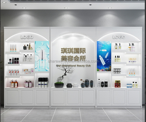 Sharewin Tùy Chỉnh Bằng Gỗ Tường Mỹ Phẩm Kệ Hiển Thị Tủ Và Trang Điểm Cho Showcase Cho Cửa Hàng Bán Lẻ Tùy Chỉnh Hiển Thị Kệ - Product Image 3