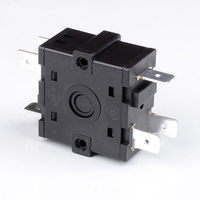 Interrupteur rotatif à potentiomètre à engrenages T125 250V 16A 6 broches 3 4 5 6 7 positions Interrupteur rotatif pour chauffage