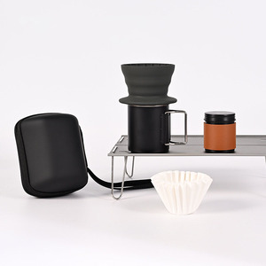 Voyage main café ensemble nouvelles idées vacances cadeau en plein air voiture Camping Portable Silicone filtre tasse entrée combinaison cadeau boîte articles - Product Image 4