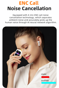 Audífonos Semi-in-ear K8 con Pantalla Digital, Resistentes al Agua IPX-4, Chipset JL, Control Táctil y ENC - Product Image 5