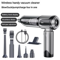 Aspirateur de voiture sans fil à haute aspiration 15KPa Moteur sans balais souffleur d'air 6000mAh Aspirateur à main pour la maison et le véhicule
