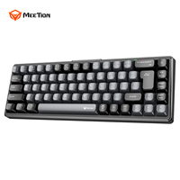 MEETION MK12 Teclado Mecánico Inalámbrico 68 Teclas Hotswap 2,4G/BT5.0/Mini Teclados Mecánicos para Juegos con Cable de Modo Triple