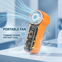 Nouveau produit : Mignon ventilateur de poche portable avec veilleuse, idéal pour l'été, ventilateur rechargeable portable de classe A