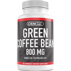 OEM ODM Weight Detox Loss Capsules Pure Green Coffee Bean Extract Capsules Energy Booster Keto BHBCapsule Slimming Burner Fat - Product Image 1