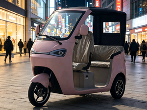 Tricycle Électrique à <span class=keywords><strong>3</strong></span> Roues avec Toit, <span class=keywords><strong>3</strong></span> Places, <span class=keywords><strong>Scooter</strong></span> Familial, Moteur Brushless 48V 60V 72V, pour Personnes Âgées - Vente en Gros - Product Image 2