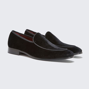 Chaussures italiennes de luxe pour hommes en gros, mocassins à bout carré, solides, décontractées, semelle antidérapante, chaussures à enfiler - Product Image 2
