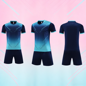 Ensemble de tenue de football épaissie et durable pour matchs d'adultes, maillots d'entraînement, tissus résistants et maillots personnalisables avec flocage - Product Image 6