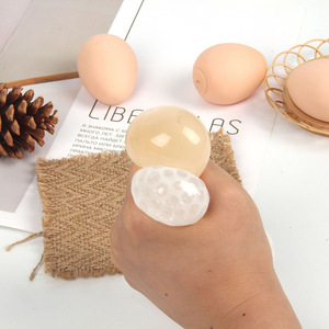 2025 Soft Easter Eggs Creative Stress Relieving Toys Pressure Relieving Simulation Venting Egg <b>Squeezing</b> Taba Squishy Toys - Product Image 2