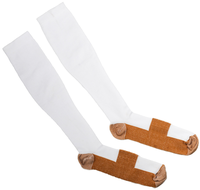 Chaussettes Sport pour hommes femmes noir décontracté quantité été Tia genou haute cuivre chaussettes de Compression