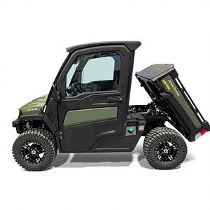 รถอเนกประสงค์ John Deere UTV ราคาประหยัด ขับเคลื่อน 4 ล้อ เกียร์ธรรมดา เครื่องยนต์ 4 จังหวะ น้ำมันเบนซิน/ดีเซล สีเขียว-เหลือง เบาะนั่งสีเขียว-เหลือง รับน้ำหนักได้ 300-400 กก. - Product Image 1
