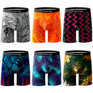 Nuovi <span class=keywords><strong>Boxer</strong></span> da <span class=keywords><strong>Uomo</strong></span> con Stampa Digitale, Logo Personalizzato, Alta Qualità, Morbidi ed Elastici, Intimo Classico alla Moda - Product Image 1