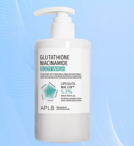 APLB กลูต้าไธโอน ไนอะซินาไมด์ บอดี้วอช 300 มล. ผลิตภัณฑ์ทำความสะอาดผิวกาย ช่วยให้ความชุ่มชื้น ผิวกระจ่างใส เรียบเนียน ใช้ได้ทุกวัน - Product Image 2