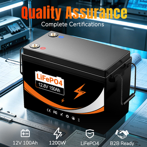 แบตเตอรี่ LiTime U204 12.8V 150Ah LiFePO4 แบบ Deep Cycle ความจุ 1.92kWh พร้อมระบบจัดการแบตเตอรี่อัจฉริยะ (Smart BMS) รองรับการใช้งานมากกว่า 6000 รอบการชาร์จ มาตรฐาน IP65 เหมาะสำหรับ RV พลังงานแสงอาทิตย์ และระบบสำรองไฟฟ้าทางทะเล - Product Image 6