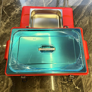 נירוסטה מלבני מזון מבודדים תיבת מבודדים לשמור על קופסא מגניבה מזון חמים עם 1 רשת/2 רשתות/3 רשתות - Product Image 5