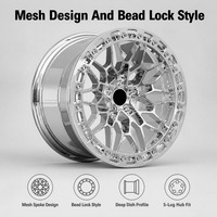 Rines de Aleación Forjada DW con Beadlock, Cromados Plateados, de 18, 19, 20, 22 y 24 Pulgadas para BMW M3 M4 F30 F80 G20 G21 G22 G23 G80 G82