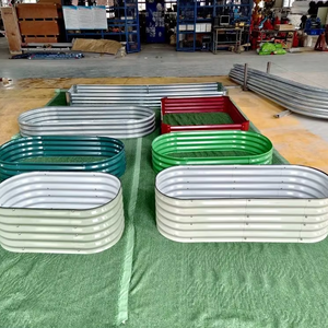 Nuevo Estilo de Jardinera Elevada de Acero Galvanizado Ecológica para Uso en Hogares, Hoteles y Centros Comerciales, Venta al por Mayor de Jardineras para Vegetales y Flores - Product Image 1