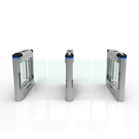 SHUNXIANG - Puerta Torniquete Trípode Automática de Acero Inoxidable de Acceso Bidireccional para Piscinas, Puerta de Acceso Peatonal para Exteriores