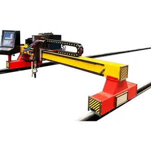 Máquina de corte de chapa CNC, sistema CNC programável para corte de chapa metálica, grande pórtico, fibra de aço, sistema CNC programável