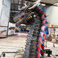 Western Dragon Animatronic Figure Advanced Motion Design pour enfants Utilisation en intérieur dans les parcs à thème Musées Événements fantastiques