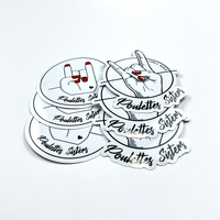 Autocollant découpé avec logo personnel personnalisé autocollant auto-adhésif en vinyle PVC imperméable
