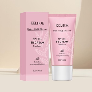 Crema BB EELHOE para el Cuidado Facial con <span class=keywords><strong>SPF</strong></span> <span class=keywords><strong>50</strong></span>, Ilumina el Tono de la Piel, Cubre los Poros, Protección Solar Anti UVA/UVB, Crema Cosmética Delicada - Product Image 6