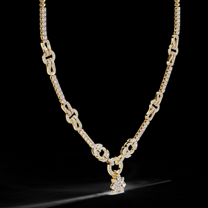 สร้อยคอจี้เพชรเม็ดเดี่ยวสังเคราะห์สำหรับวันสตรี ทองคำขาว 14K 18K น้ำหนัก 5.74 กะรัต รับรองโดย IGI ดีไซน์หรูหรา - Product Image 6