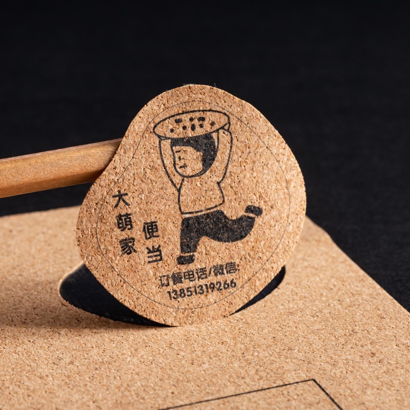 Matte Wood Texture Custom Printed Stickers