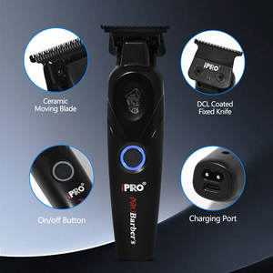 เครื่องตัดผม IPRO 7700RPM รุ่นใหม่ แบตเตอรี่ 1600mAh ใช้งานได้ 180 นาที ใบมีด DLC ระดับมืออาชีพ อุปกรณ์ตัดผม เครื่องเล็มหญ้า - Product Image 3