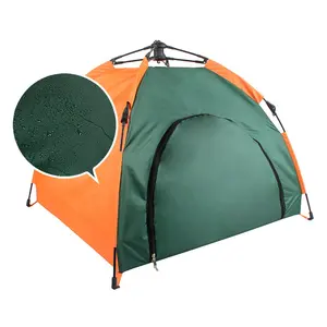 Oem Oxford Hond Frame Kamp Gemakkelijk Handvat Opvouwbare Zomer Outdoor Tent Voor Kleine Medium Grote Rassen