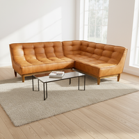 Canapé d'angle inclinable trois places en cuir synthétique, moderne et luxueux, pour salon, appartement, villa, entrepôt, centre commercial, atelier