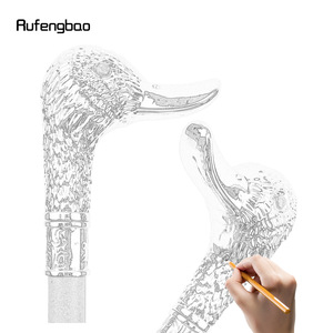 Bâton de marche Rufengbao Duck Head 95 cm avec poignée en métal, bâton de randonnée, luxe et mode, pour usage extérieur - Product Image 2