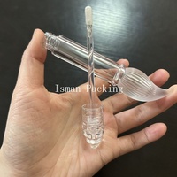 ISMAN 5ml Tube de gloss à lèvres unique en forme de stylo | Conteneur cosmétique vide en plastique transparent mince pour gloss à lèvres, emballage personnalisé avec logo