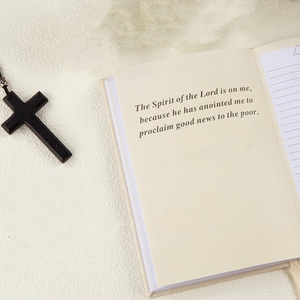 Recuerdo de lino Facric personalizado afirmación gratitud oración diario cristiano Biblia planificador para mujer - Product Image 4