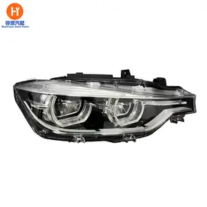 ترقية مصباح أمامي مزدوج عدسات LED بالكامل لسيارة BMW 3 Series F30 F35 HID Halogen Xenon 2012-2018 مصباح أمامي